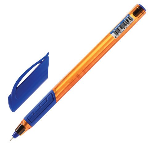 Ручка шариковая масляная BRAUBERG «Extra Glide GT Tone Orange», СИНЯЯ, узел 0.7 мм, линия письма 0.35 мм