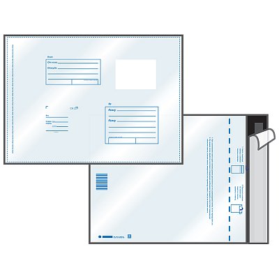 Пакет почтовый C5, UltraPac, 162×229мм, полиэтилен, отр. лента, 70мкм