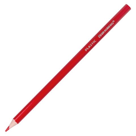 Карандаши цветные пластиковые BRAUBERG PREMIUM24 цветашестигранныегрифель мягкий 3 мм181668