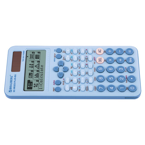 Калькулятор инженерный BRAUBERG SC-991ES-PLUS-BU (164×80 мм), 552 функции, 10+2 разряда, ГОЛУБОЙ