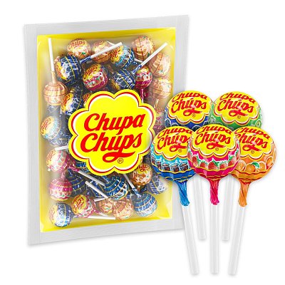 Карамель на палочке Chupa Chups ассорти 504 г, 42 шт./уп