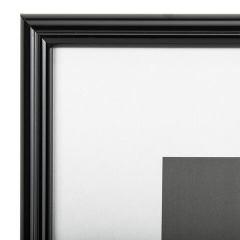 Рамка 30×40 см небьющаяся, багет 14 мм, пластик, BRAUBERG «Original», черная
