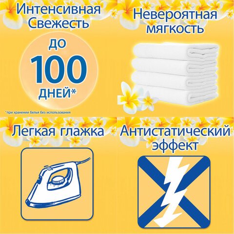 Кондиционер для белья Vernel Ароматерапия Цветок ванили и цитрусовое масло 1.82 л