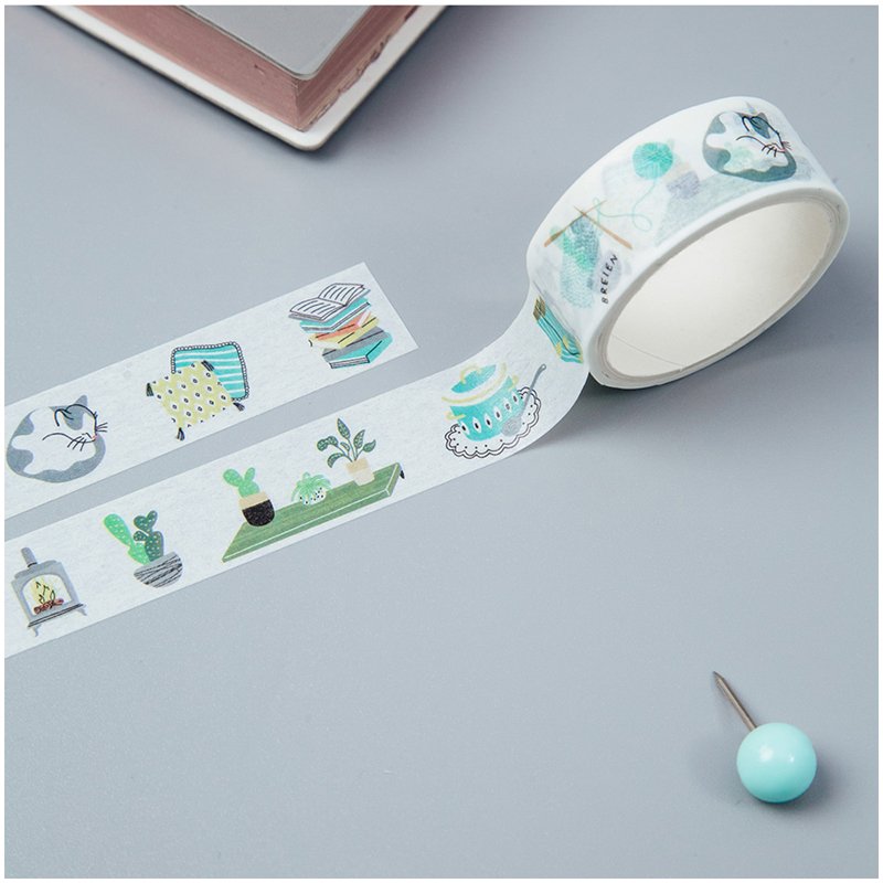 превью Клейкая лента декоративная MESHU «Cozy», 1.5 см*3м