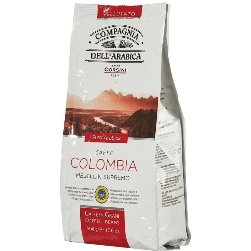 Кофе в зернах Compagnia Dell'Arabica Colombia Medellin Supremo 100% арабика 500 г