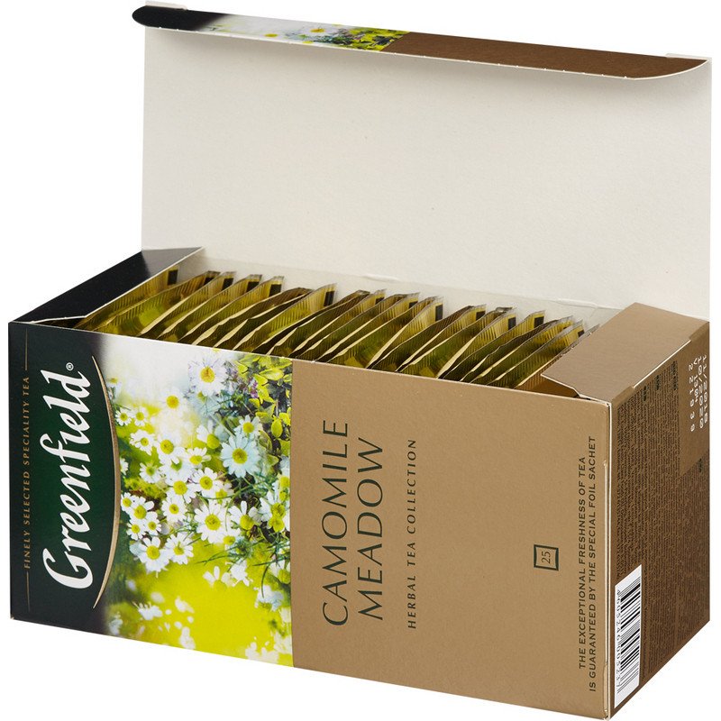 Чай Greenfield Camomile meadow травяной с ромашкой 25 пакетиков