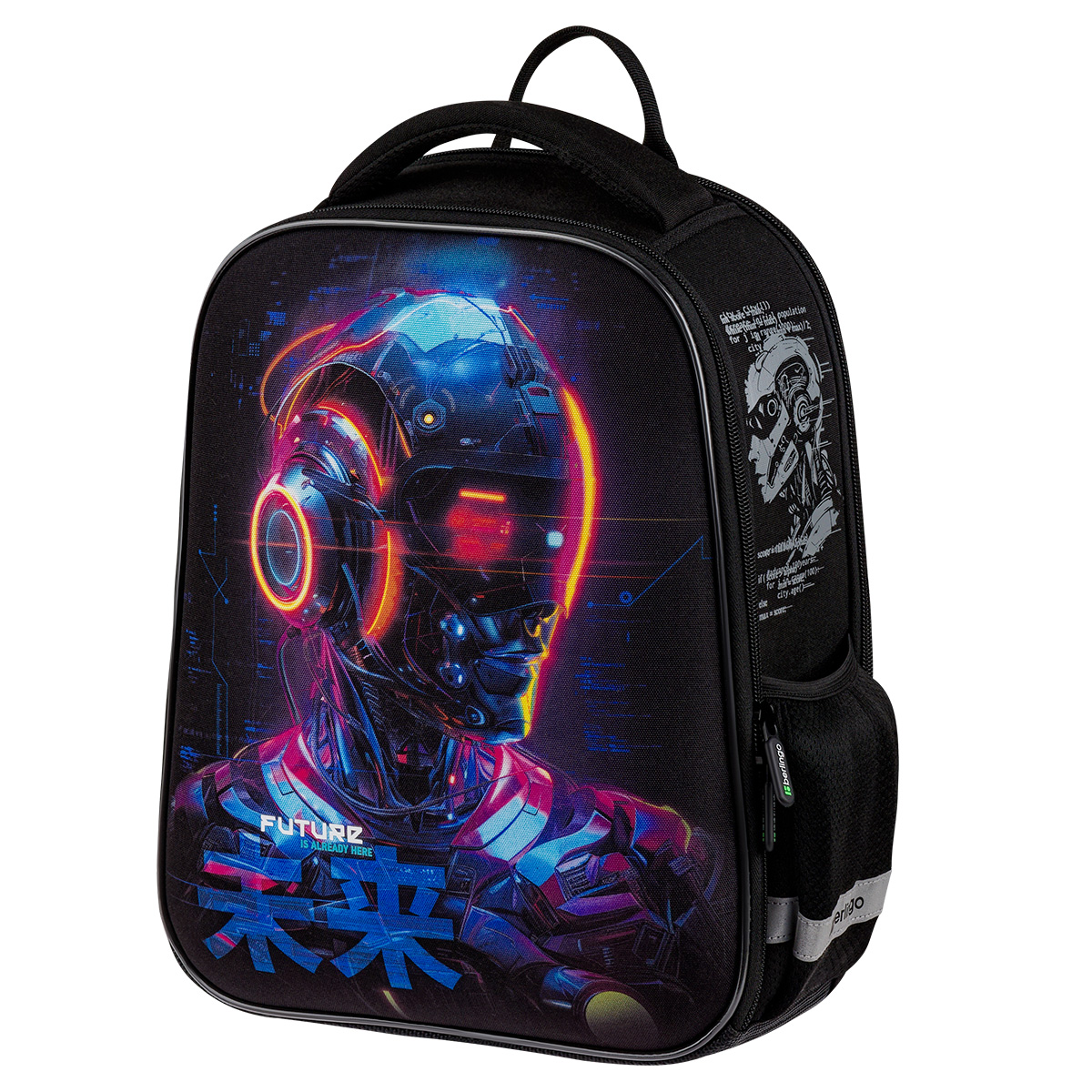превью Ранец Berlingo Expert Mini «Cyberpunk» 36×27×14см, 2 отделения, 2 кармана, анатомическая спинка