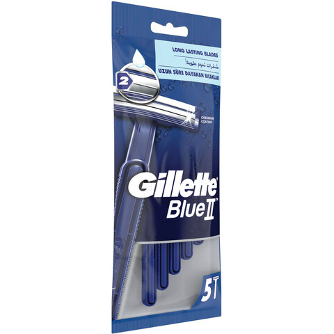 Бритвы одноразовые КОМПЛЕКТ 5 шт. GILLETTE (Жиллет) BLUE 2для мужчин