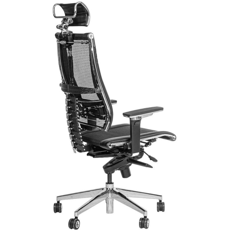 Кресло MT_Y 4DT B2-15D YM93+Infinity+carbon черный, крест. хр