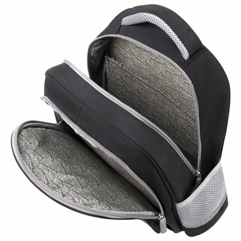 Рюкзак BRAUBERG SNAP, 2 отделения, 3 кармана, «Original black», 39×28х16 см