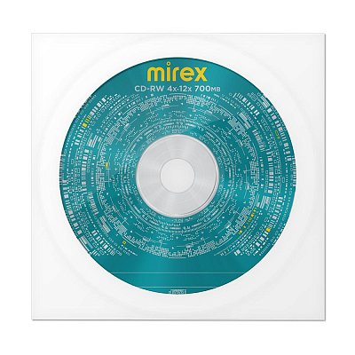 Носители информации CD-RW Mirex 700Mb 4x-12x в конверте 1/150 (UL121002A8C)