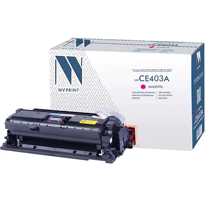 Картридж лазерный NV PRINT (NV-CE403A) для HP LaserJet Pro M570dn/M570dw, пурпурный, ресурс 6000 стр. 