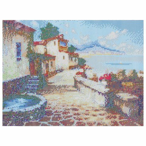 Картина стразами (алмазная мозаика), 30×40 см, ОСТРОВ СОКРОВИЩ «Южный полдень», без подрамника