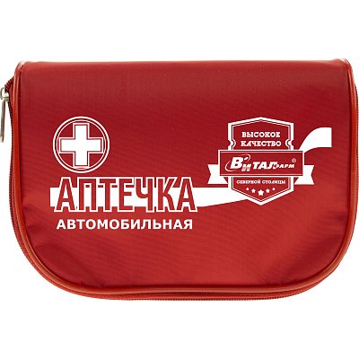 Аптечка первой помощи автомобильная ф.14. 54139 пр. №260н текст. сумка