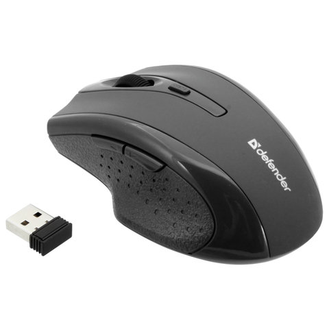 превью Мышь беспроводная DEFENDER Accura MM-365, 5 кнопок + 1 колесо-кнопка, оптическая, черная