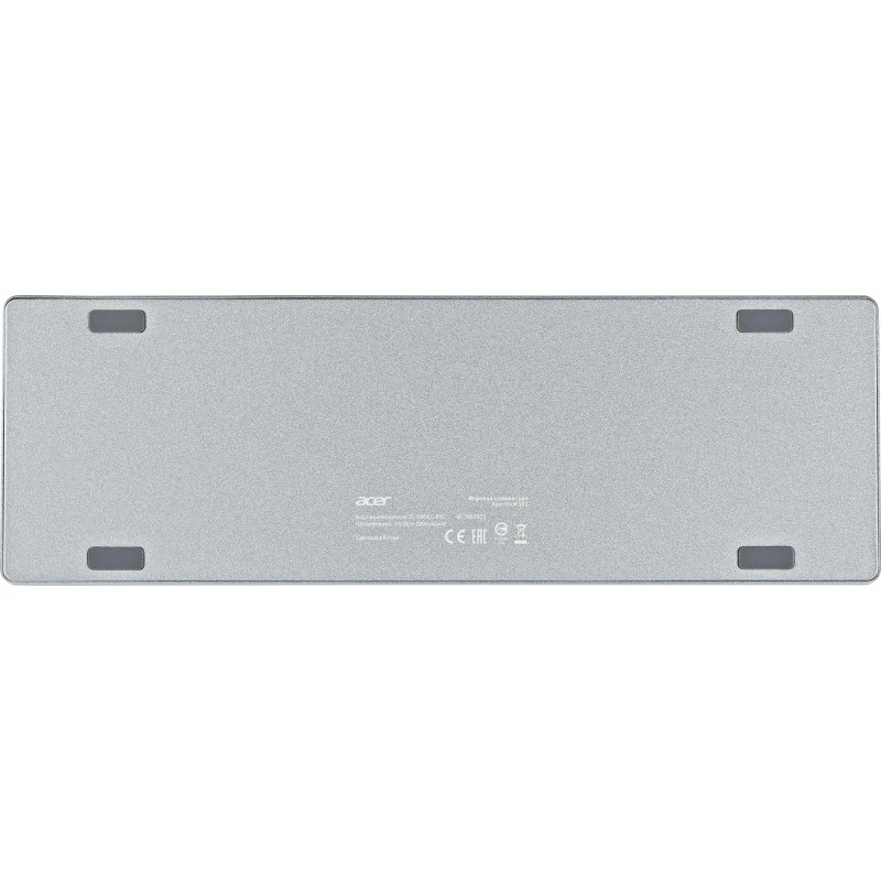 Клавиатура Acer OKW302 механичес. серебр. USB for gamer LED (ZL. KBDCC.01C)