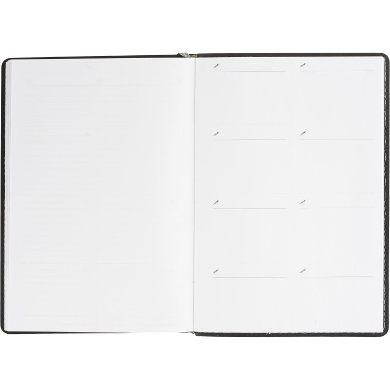 Ежедневник недатированный Attache искусственная кожа Soft Touch А5 180 листов темно-синий (143×210 мм)