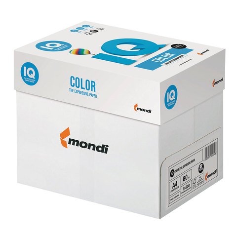 Бумага цветная IQ Color (A4, 80г/?, 5 цветов по 50 листов, 250 листов в пачке)