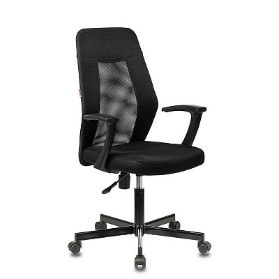 Кресло офисное Easy Chair 225 PTW черное (ткань TW/сетка/металл)