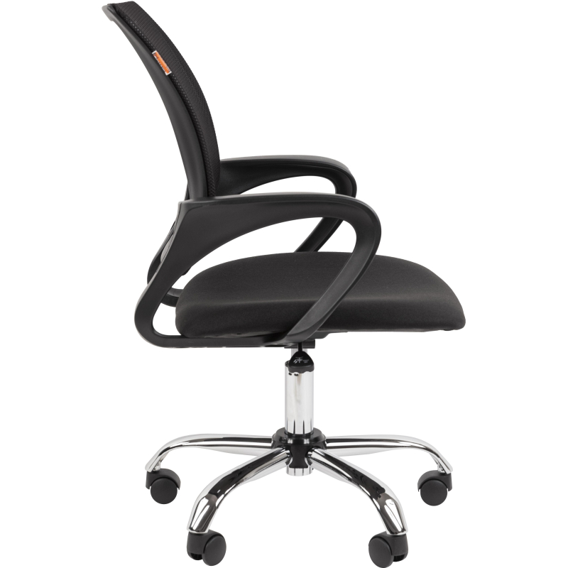 Кресло EChair-304LT TC ткань черн/сетка черн, хром