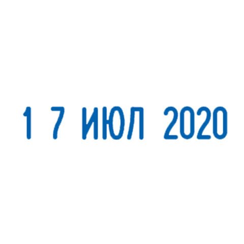 Датер ручной ленточный, оттиск 25×4 мм, месяц буквами, TRODAT 1010