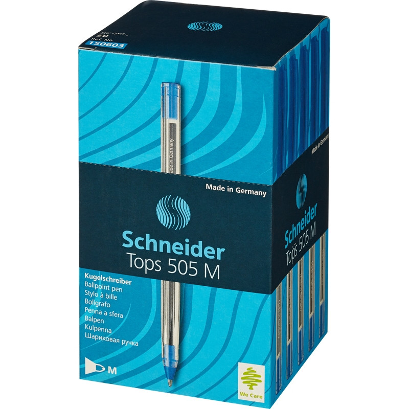 Ручка шариковая SCHNEIDER Tops 505 М однораз. 0,5 мм синий