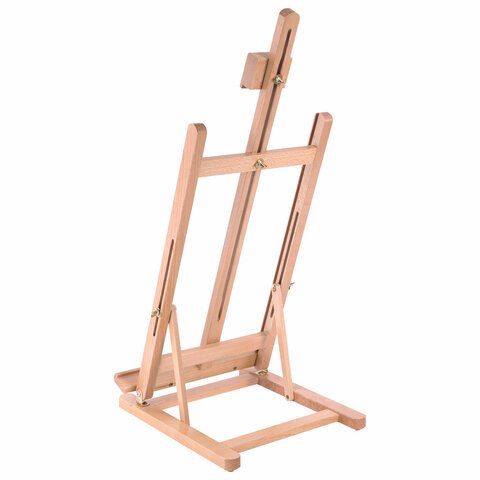 Мольберт настольный из бука, 27.5×97х32 см, высота холста 56 см, BRAUBERG ART CLASSIC
