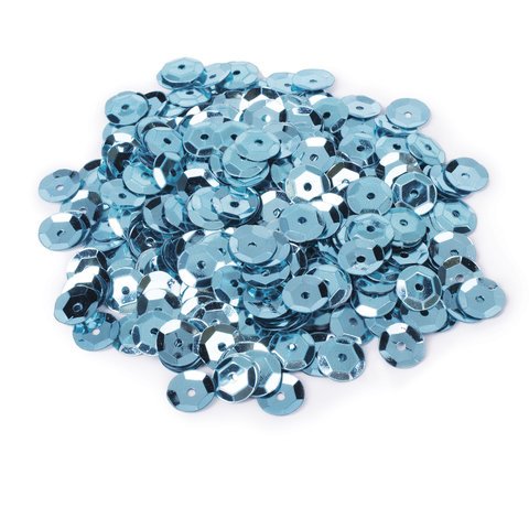 Пайетки для творчества «Классика», оттенки голубого, 8 мм, 30 грамм, 3 цвета, ОСТРОВ СОКРОВИЩ