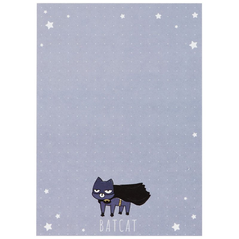 Блок для записей MESHU 8.8×12.5см, 100л., «Batcat», на склейке