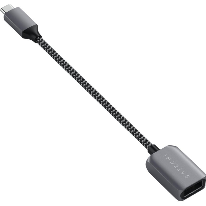 Кабель адаптер Satechi USB-C to USB 3.0. Цвет серый космос