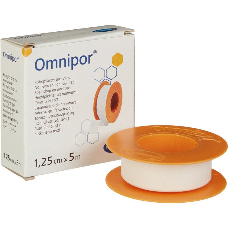 превью Пластырь фиксирующий Omnipor 1.25×500 см нетканная основа