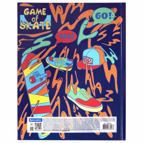 Дневник 1-11 класс 40 л., твердый, BRAUBERG, глянцевая ламинация, «Skateboarder»