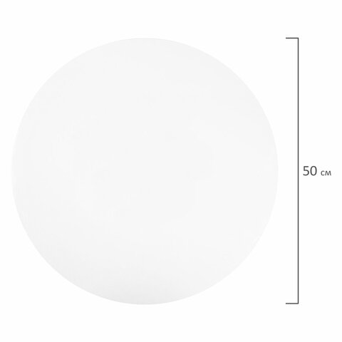 Холст на подрамнике, круглый 50 см, грунтованный, 380 г/м2, 100% хлопок, BRAUBERG ART CLASSIC