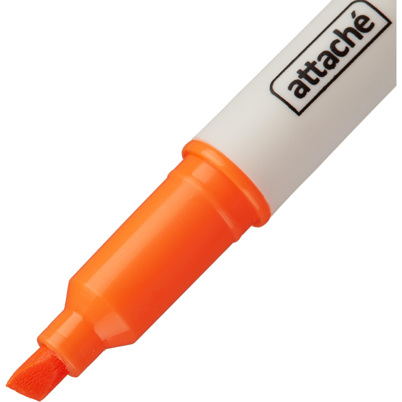 Текстовыделитель Attache Double желтый/оранжевый (толщина линии 1-4 мм)
