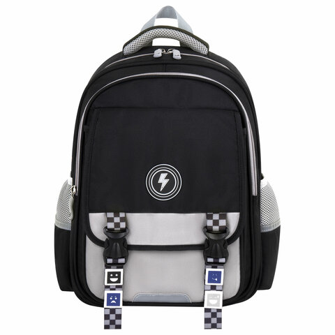 Рюкзак BRAUBERG SNAP, 2 отделения, 3 кармана, «Original black», 39×28х16 см