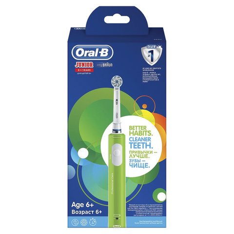 Зубная щетка электрическая детская ORAL-B (Орал-би) «Junior», 6+ лет, D16.513.1