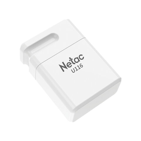 Флеш-диск 32 GB NETAC U116, USB 2.0, белый-20WH