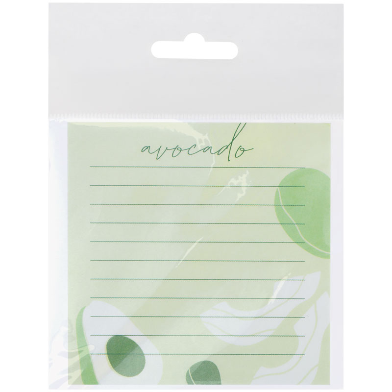 Блок для записей MESHU 8.5×8.5см, 100л., «Avocado», на склейке