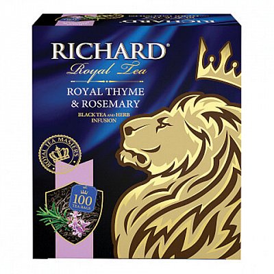 Чай Richard Royal Thyme&Rosemary черный 100 пакетиков