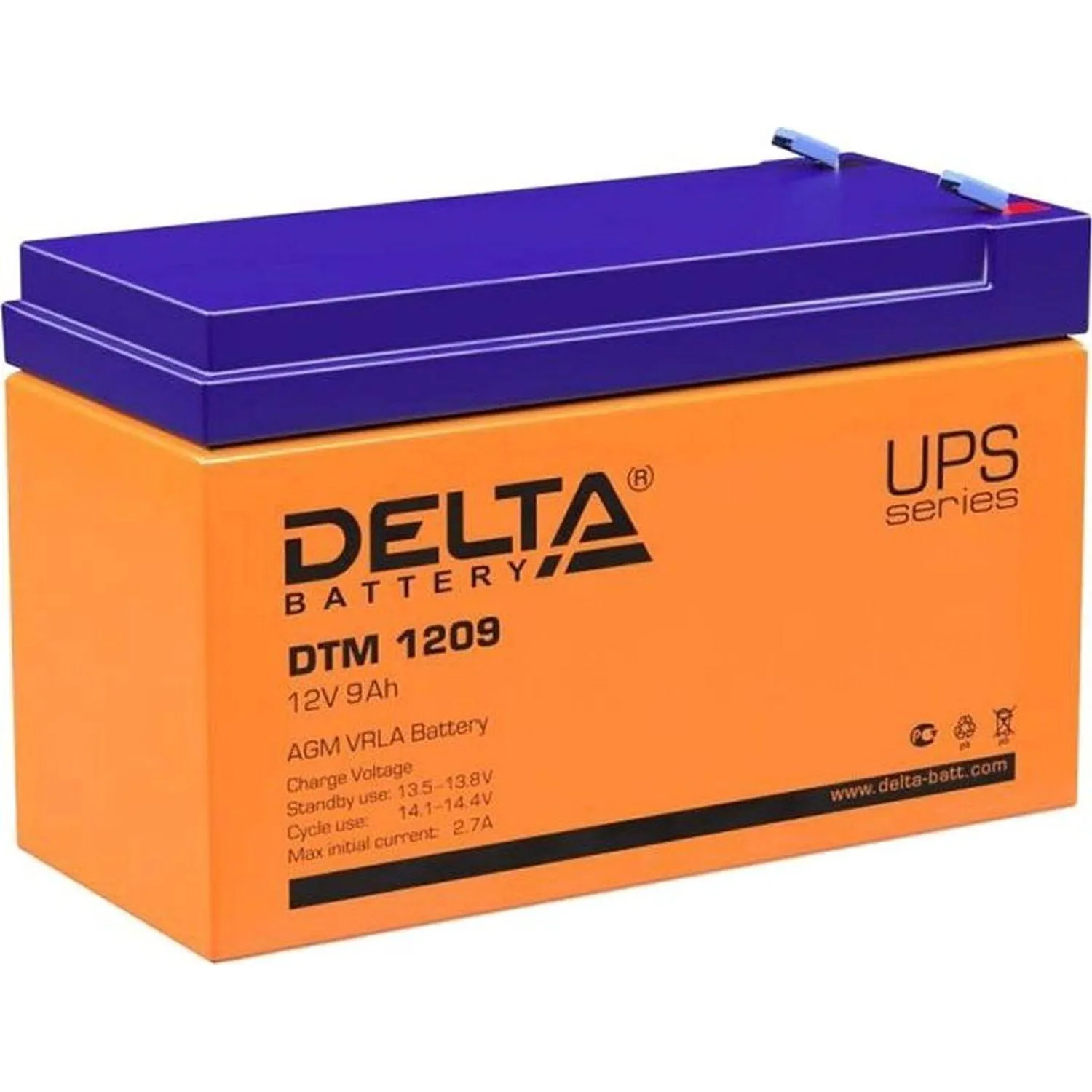 Батарея для ИБП Delta DTM 1209 12 Вт 9 Ач