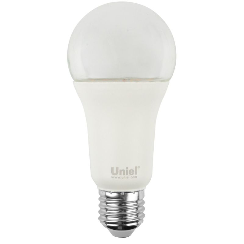 Фитолампа Uniel LED-A60-15W/SPSB/E27/CL PLP30WH форма A, прозрачная
