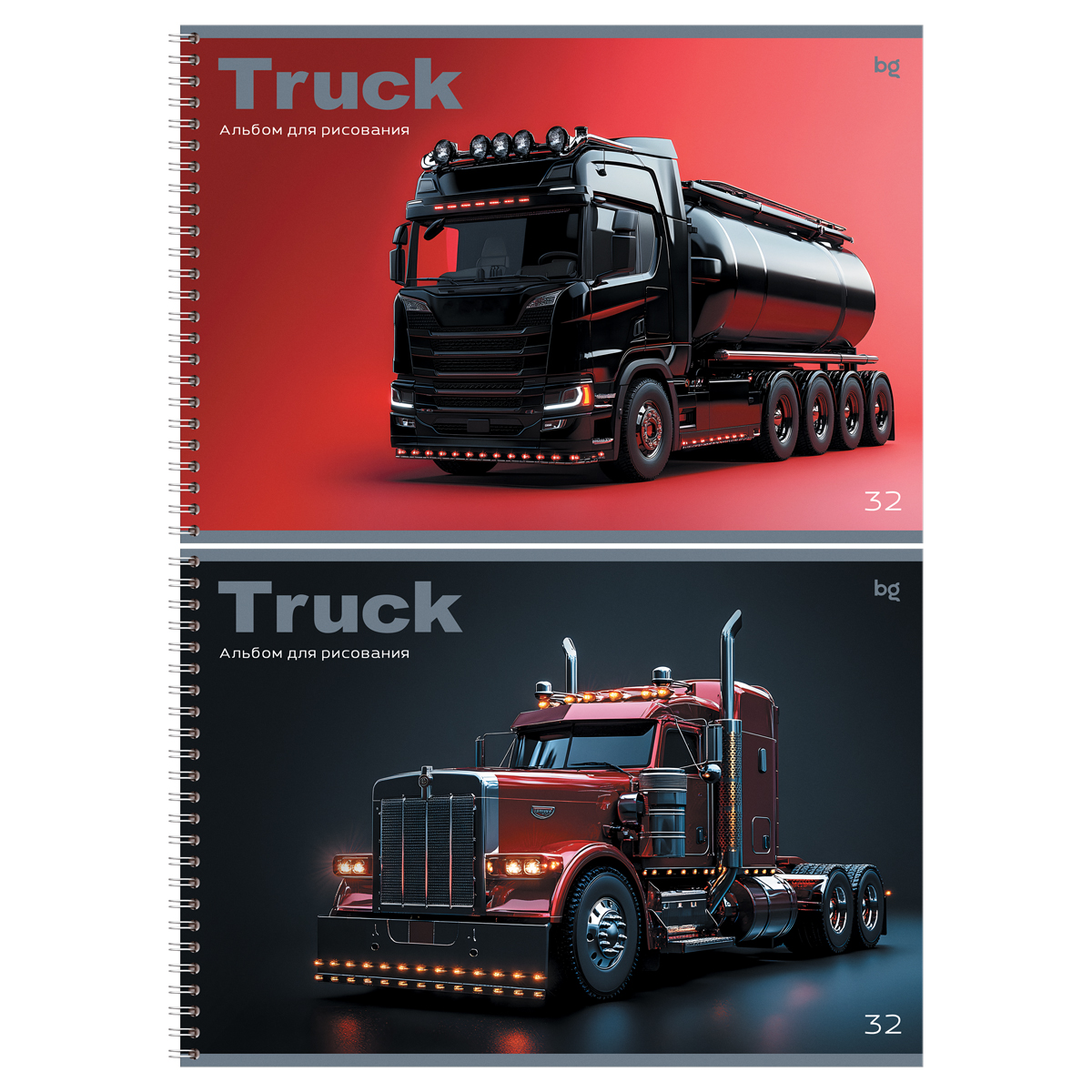 превью Альбом для рисования 32л., А4, на гребне BG «Truck»