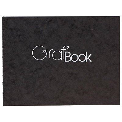 Скетчбук 100л. 152×210мм. на сшивке Clairefontaine «Graf'Book 360°», 100г/м2