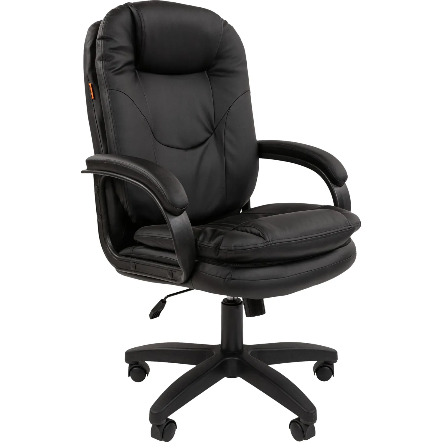 Кресло для руководителя Chairman 668 LT чёрное (экокожа, пластик)