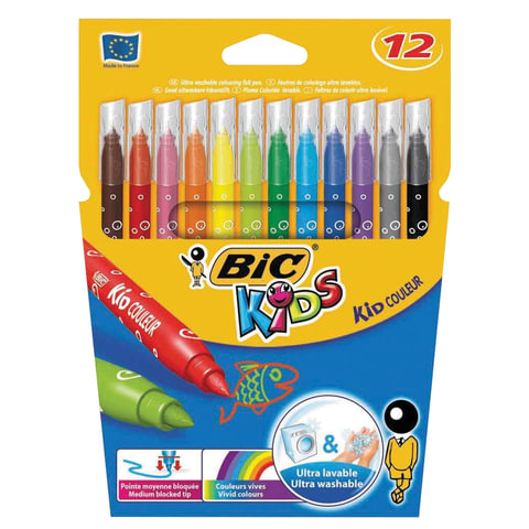 Фломастеры Bic Kid Couleur 12 цветов