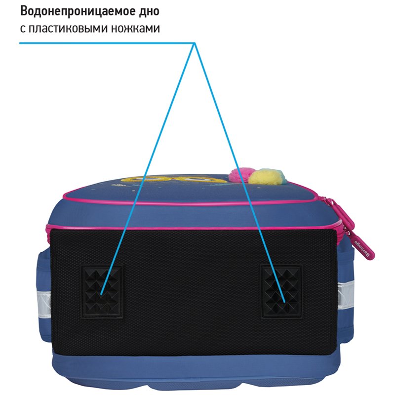 Ранец Berlingo Expert Light облегченный «Funny owl» 38×28×15см, 3 отделения, 2 кармана, анатомическая спинка