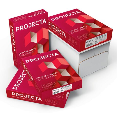 Бумага для офисной техники Projecta (А4, марка А, 80 г/кв.м, 500 листов)