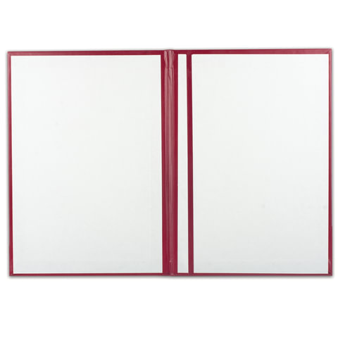 Папка адресная бумвинил «НА ПОДПИСЬ», формат А4, бордовая, индивидуальная упаковка