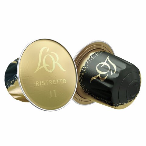 Кофе в капсулах L'OR «Espresso Ristretto», капсула 5.2 г, 10 алюм. капсул, для машины Nespresso
