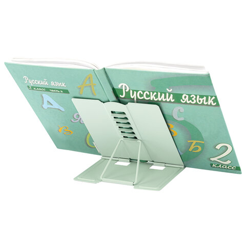 Подставка для книг BRAUBERG KIDS mini, «Animals», с алфавитом, регулируемый угол наклона, металлическая
